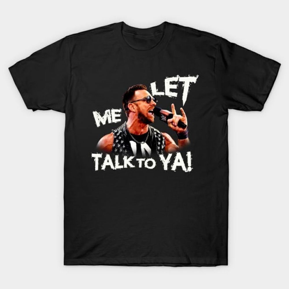 Wrestling Entertain La Knight Let Me Talk Retro Graphic T-Shirt